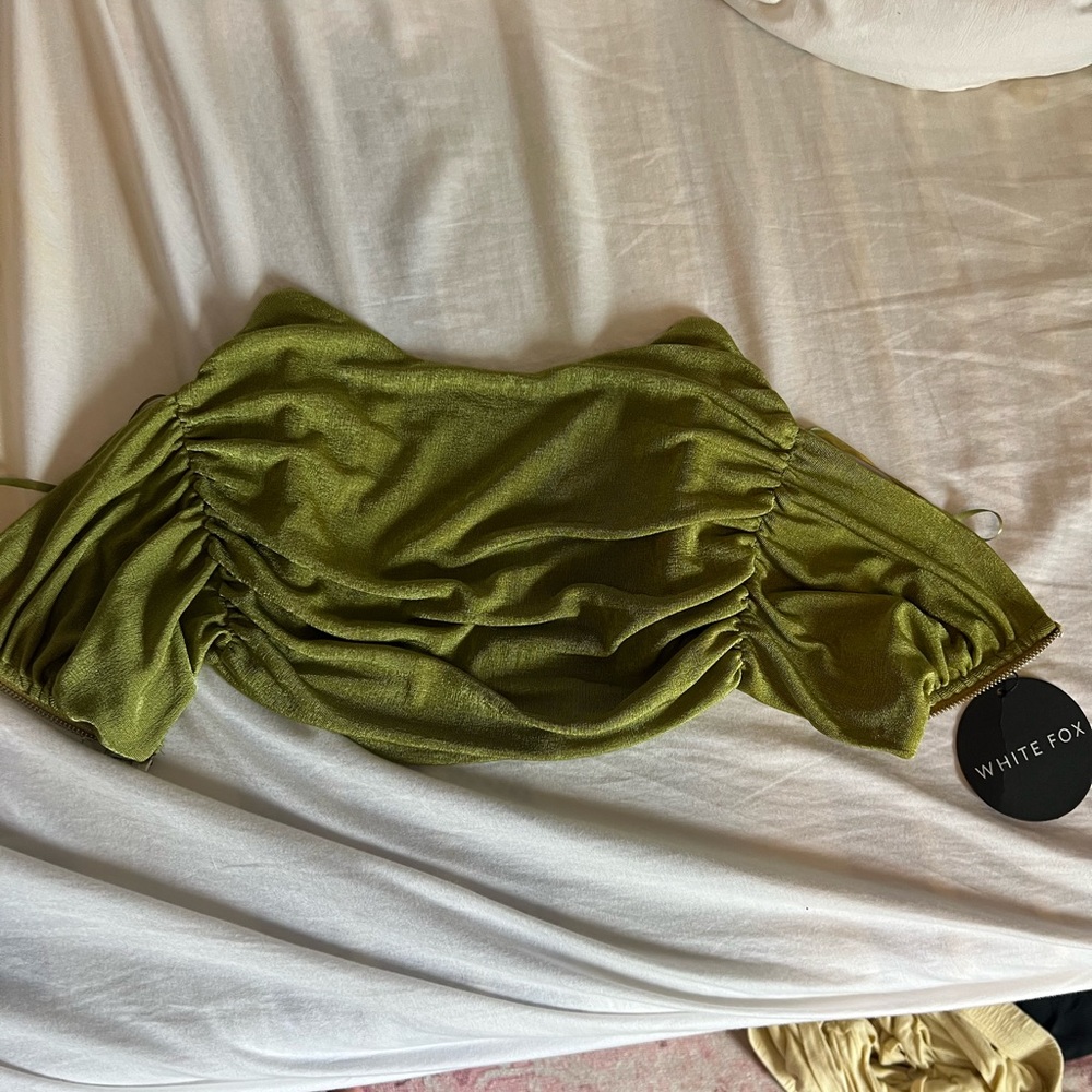 NWT White Fox Boutique green corset
